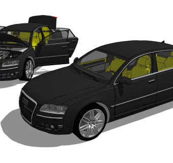 超精细汽车模型 奥迪 Audi A8 W12